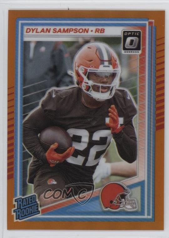 2025 Panini Donruss Optic Rated Rookie Orange Prizm /299 Dylan Sampson #238 6q5