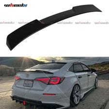 Fit 2022 Honda Civic Sedan 11th Gloss Black Sport Rear Window Roof Spoiler Wing