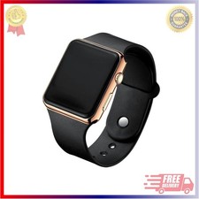 Fashion Sport LED Digital Watch Men Women Square Silicone Strap