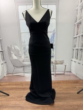 Lulus Melora Black Sleeveless Maxi Glamor Elegant Black Tie Dress Size Small