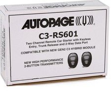 Autopage C3-rs601 C3-rs-601 Remote Car Starter W Keyless Entry