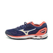 Mizuno Damen Wave Rider 21 Schuhe Blau/Lila/Orange Mesh Niedrig Laufschuhe EU 40