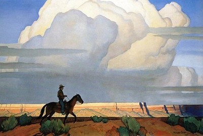 Maynard Dixon Desert Journey 1935 VINTAGE art print antique painting
