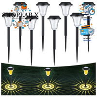 Solarlampen FüR AußEn 8 StüCk IP65 Wasserdicht Mit Projektionen Garten Terrasse