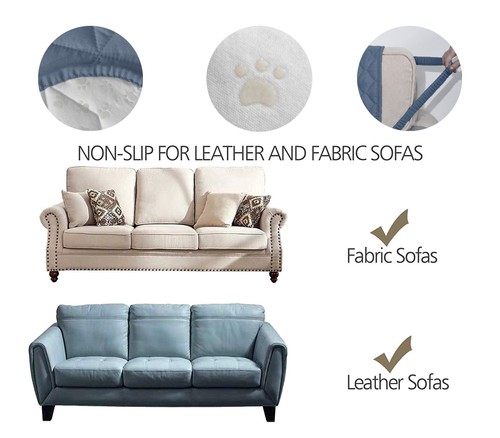 Sofa Cover Waterproof 100% Nonslip Quilted Furniture Protector Slipcover for ... - Picture 3 of 8