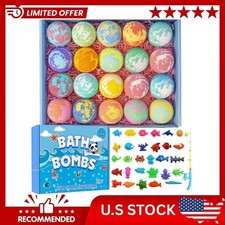Bath Bombs for Kids with Surprise Inside, 20 Pack Handmade Bath Bomb Gift Set...