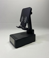 Fast Charging Station Wireless Charger 15W Stand Alarm Clock Bluetooth Speaker