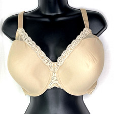 Natori 40G Feathers Full Figure Contour Underwire Bra 741299 Tan Lace Padded