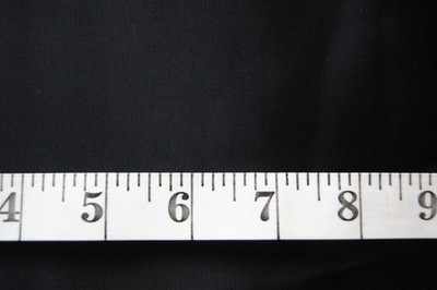 2/3 Yard Solid Shinny Black Thin  Lining Fabric 27'' X 44''