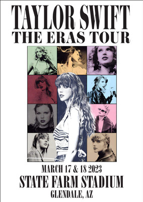 TAYLOR SWIFT Eras Stadium Tour MARCH 17 & 18 2023 Nashville Poster DIN A1