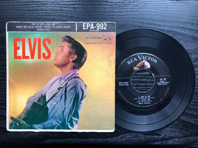 Elvis Presley ELVIS VOLUME 1 1956 RCA Victor EP G+/VG+ Corrected sleeve Rockaway
