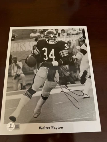 WALTER PAYTON HAND SIGNED IN PERSON AUTOGRAPHED RARE BECKETT BAS LOA 8x10￼