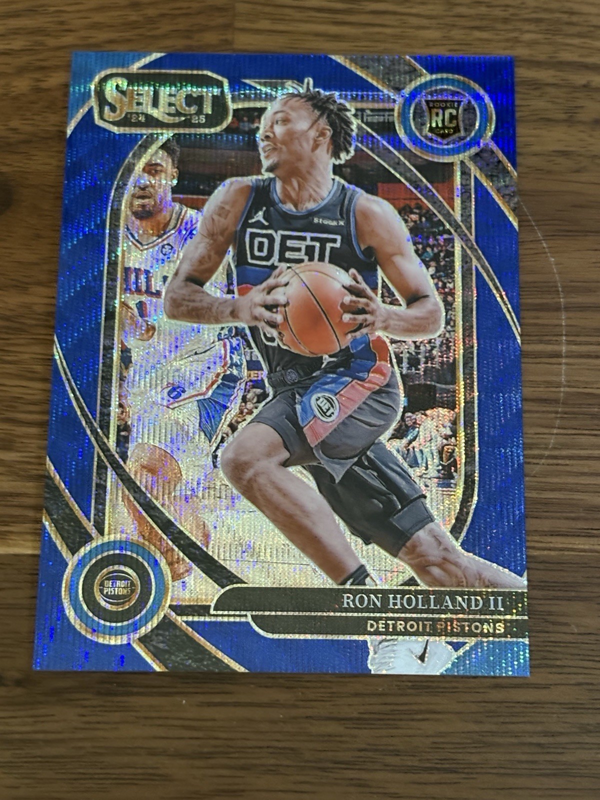 Ron Holland 2024-25 Panini Select #275 Courtside Blue Wave /75 Rookie RC Prizm