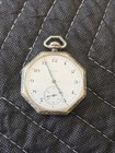 Art Deco 1920 Elgin Grade 303 Model 3 Pocket Watch 7 Jewels Octagon Case RUNNING — photo 1