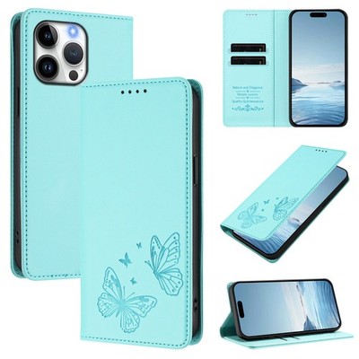 Magnetic Leather Butterfly Wallet Case Flip Stand Cover Bag For Various Phone