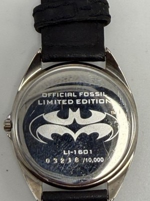 Fossil 1997 Batman & Robin Watch LI-1601 New Battery 36MM 8