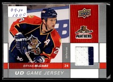 2009-10 Upper Deck Game Jerseys Bryan McCabe Florida Panthers #GJ-MC