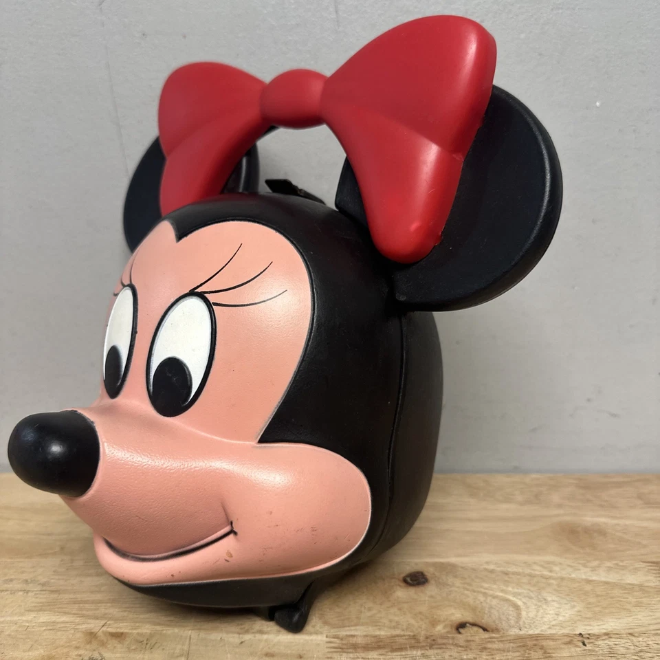 Винтажный ланч-бокс Walt Disney Minnie Mouse Head от Aladdin с термосом 1980-е - Изображение 3 из 4