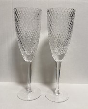 2 Oneida Countess Crystal Champagne Flutes 9 ...