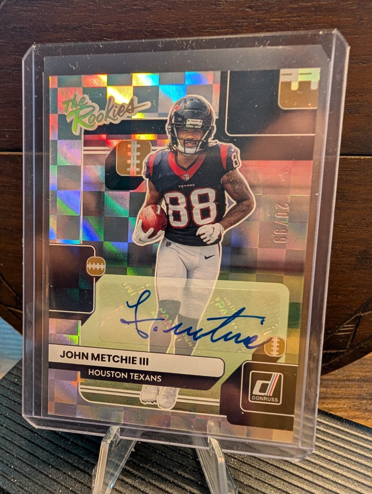 John Metchie Panini Donruss the Rookies #TR17 Autograph