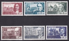 France-1970-Série Yvert n°1623 à 1628-Timbres Neufs**