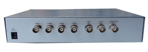 4 CH Kanal Quad Prozessor Multiplexer Bildteiler Splitter Überwachungskamera - Afbeelding 3 van 3
