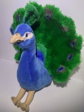FAO Schwarz Realistic Peacock 15" Plush Stuffed Animal Exclusive Toys R Us