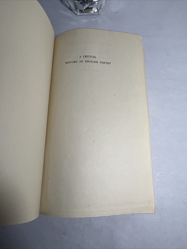 1944 A CRITICAL HISTORY OF ENGLISH POETRY: Herbert Grierson, First Edition, HCDJ - Picture 3 of 23