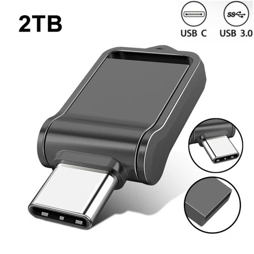 2TB 1TB USB 3.0 Otg Flash Drive Type C for Android Samsung Memory Stick Black - Picture 2 of 20