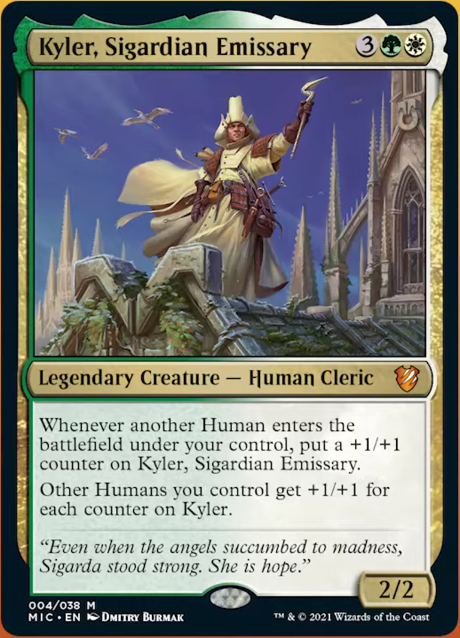 kyler mtg commander deck Magic the Gathering Other Humans you control get +1/+1 for each counter on Kyler Elite Human Commander Deck -