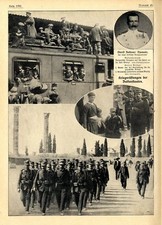 Balkankrieg Kriegsr&uuml;stung u.F&uuml;hrer der Bulgaren Griechen und T&uuml;rken von 1912