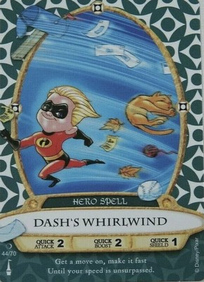 Sorcerers of the Magic Kingdom Planet Card DASH S WHIRLWIND #44