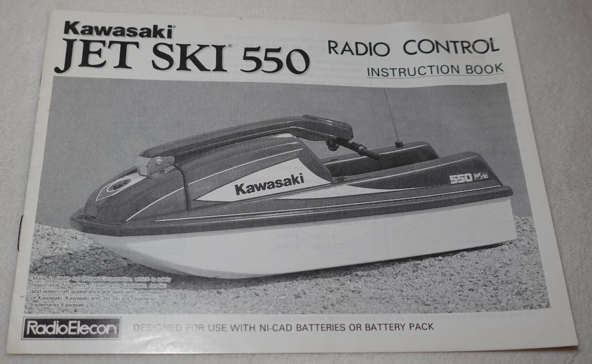 Kawasaki Jet Ski 550 Shinsei Radio Elecon RC Original Instruction