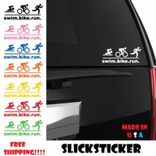 Triathlon Swim Bike Run Sticker Run Half Marathon Ultra Runner Iron Man Race Triathlon Swim Bike Run Sticker Run Half Marathon Ultra Runner Iron Man Race