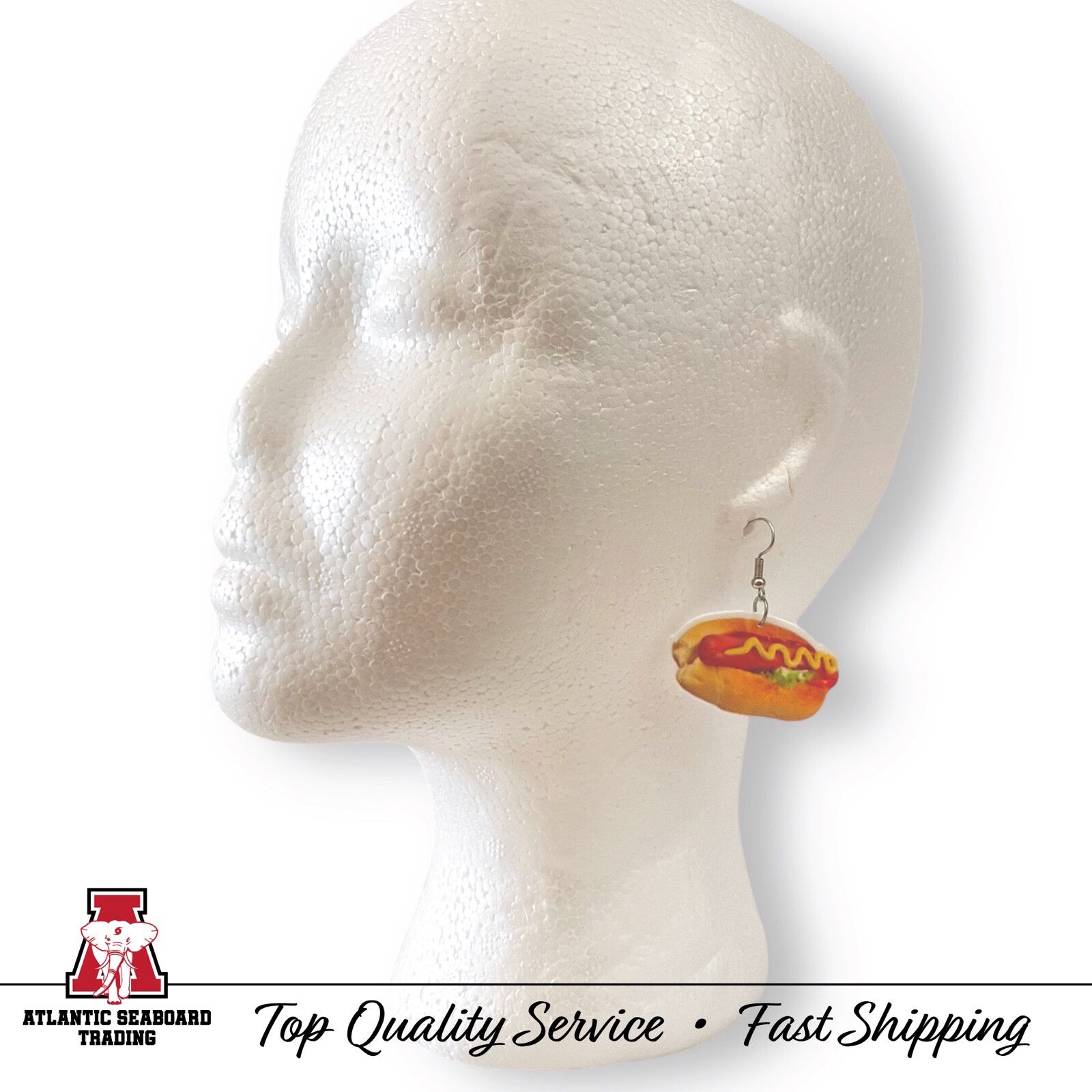 All American Food! Hot Dog Earrings