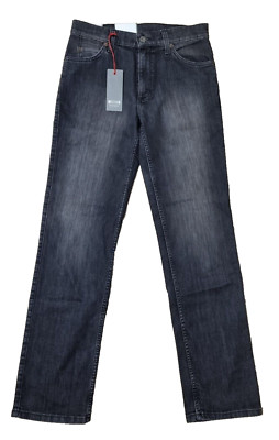 MUSTANG Mens Jeans Oklahoma Black | Slim Medium Straight | W32 L32 | BR1C1