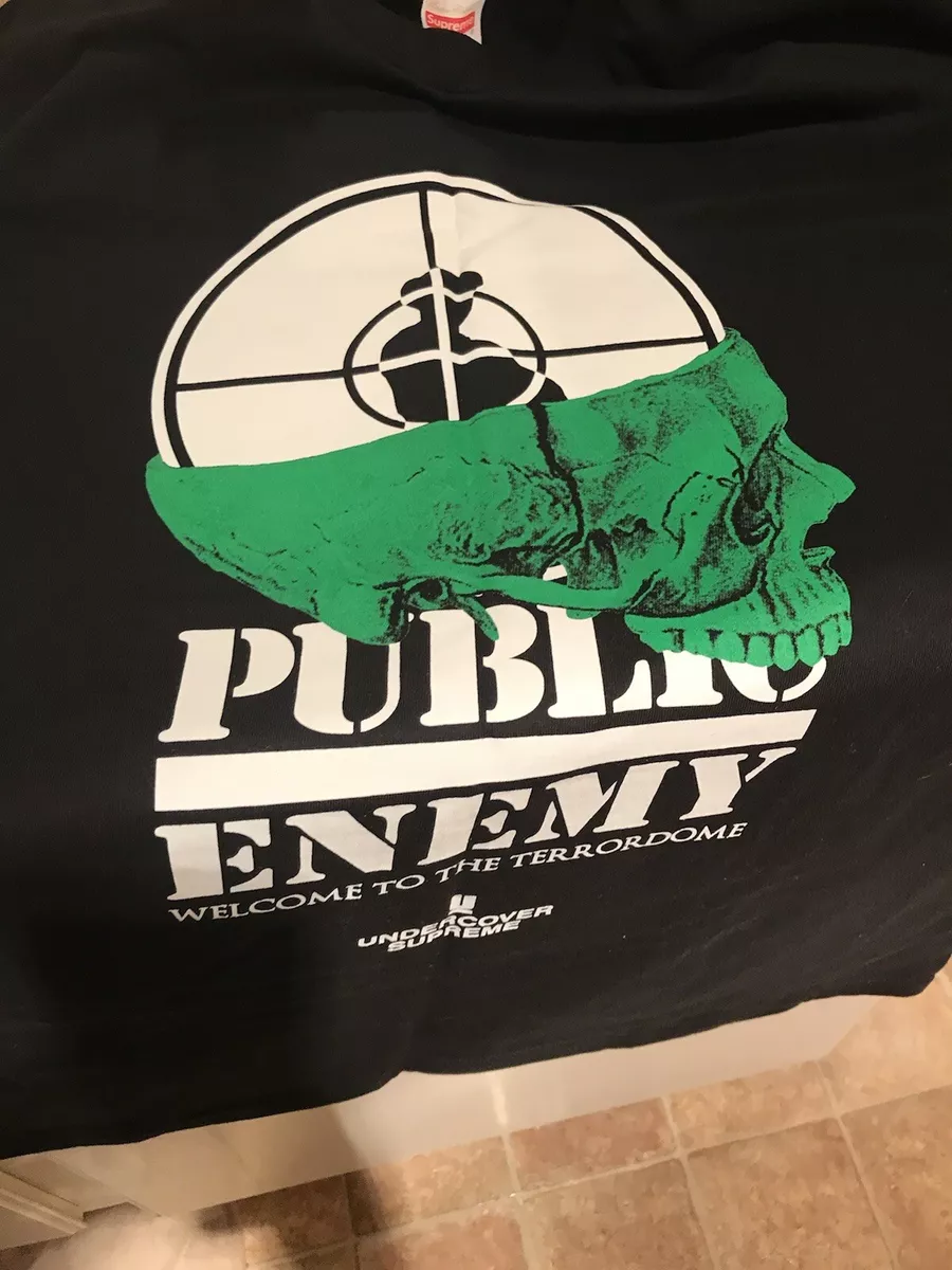 Supreme Public Enemy Undercover Terrordome Tee Black Size XL. T-Shirt SS18