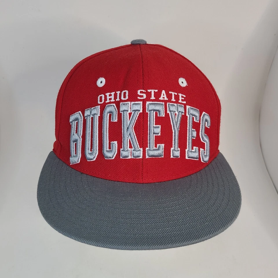 Ohio State University Buckeyes 90s Zephyr Snapback Hat Adjustable Red - Image 2 of 4