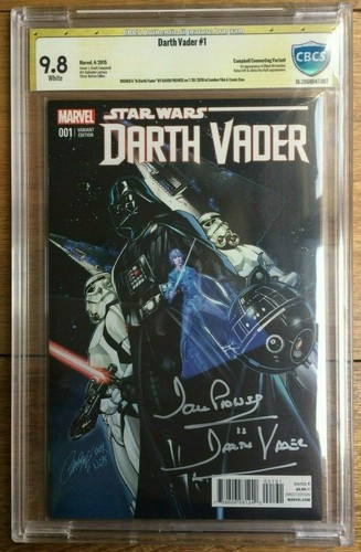 Darth Vader #1 Campbell Variant 1st Black Krrsantan Signed David Prowse CBCS 9.8
