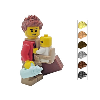 Original LEGO  Neu Papa & Baby Geschenk mit Trage Minifiguren Dusche Vatertag 1