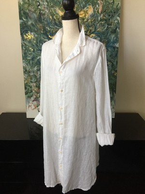 linen shirt dress button front