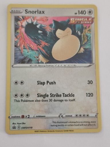 Snorlax SWSH119 Black Star Promo Cosmos Holo Pokémon NM