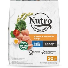 NUTRO NATURAL CHOICE Dry Dog Food, Chicken  Brown Rice Recipe , 30 lb. Bag