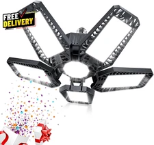 LED Garage Light 160W 16000LM 6500K LED Garage Ceiling Lights Screw in Shop