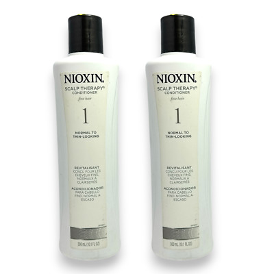 2x Nioxin Scalp Therapy Conditioner Fine Hair 1 (Normal to Thin-Looking) 10.1oz.