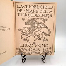 D'Annunzio - Delle Laudi Libro Primo Maia - Treves 1918 dedica manoscritta
