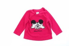 Primark Girls Red Solid Polyester Blend Babydoll Pyjama Top Size 12-18 Months