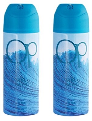 2 bottles OP OCEAN PACIFIC BLUE for Him Men Fragrance Body Spray 5.0 oz 150 ml
