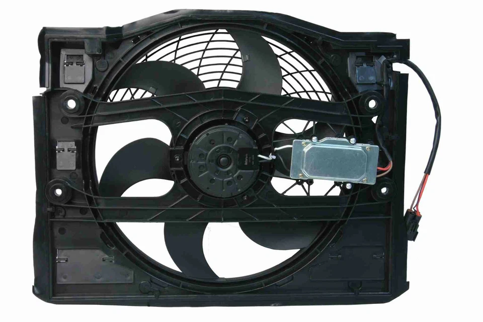 CONDENSADOR DELANTERO Ventilador Eléctrico Auxiliar Refrigeración Motor Para BMW NON-M3 E46 Serie 3 Foto 3 de 4