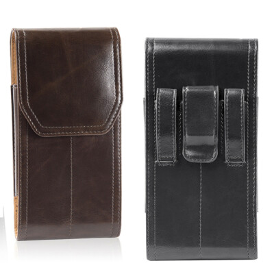 Vertical Leather Holster Pouch Belt Clip Case Cover for Samsung Note 9 + iPhone